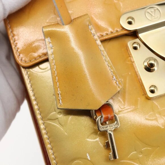 LOUIS VUITTON Monogram Vernis Spring Street Hand Bag Gris - Picture 8 of 14